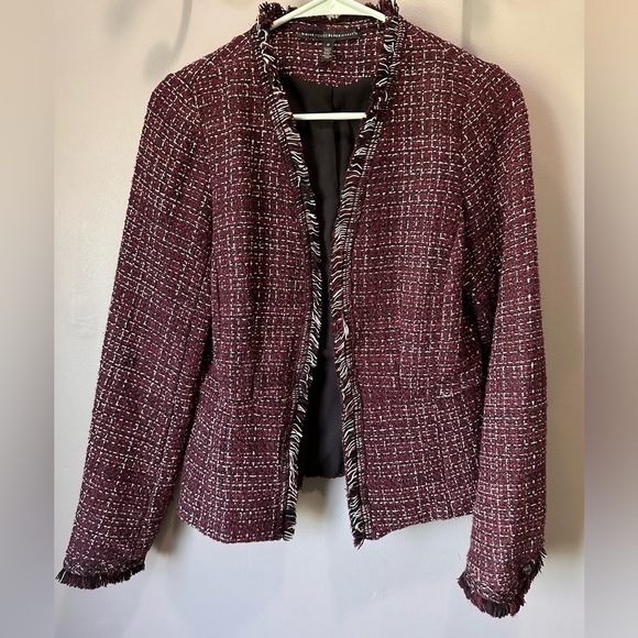 White House Black Market Tweed Blazer Jacket. Size 0. EUC. - Picture 1 of 8